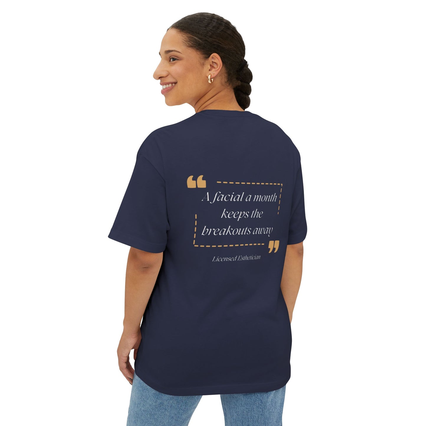 'A Facial A Month' Oversized Boxy Tee